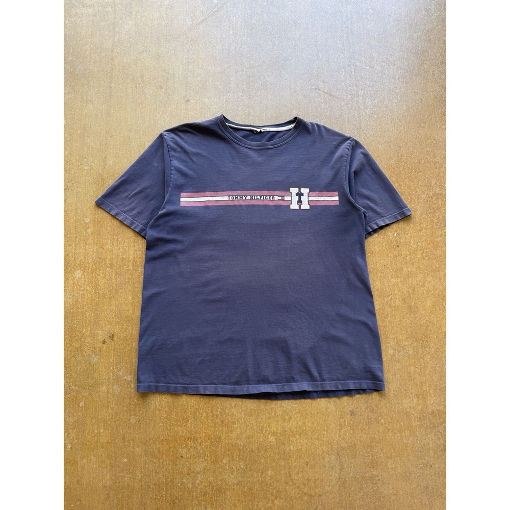 VTG Tommy Hilfiger Faded Sport Collegiate Physical Education Ivy League Shirt L